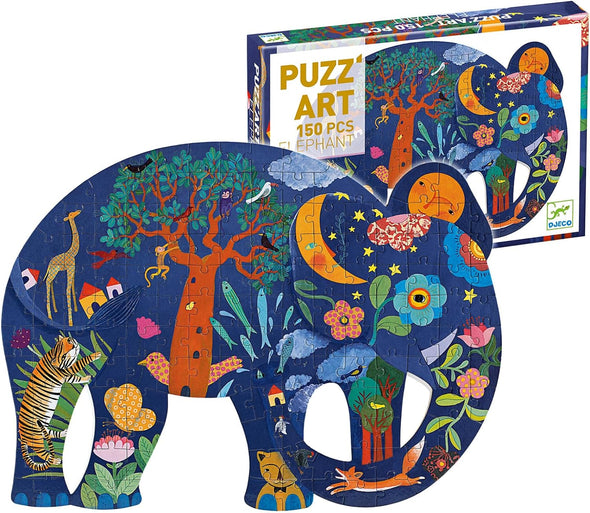 Rompecabezas Elefante - Puzzle Art - 150 PZ - Djeco