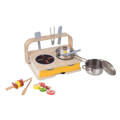 Juego de Cocina y Parrilla 2 en 1, 2-in-1 Tabletop Kitchen - Classic World