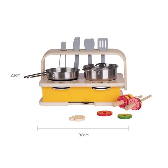 Juego de Cocina y Parrilla 2 en 1, 2-in-1 Tabletop Kitchen - Classic World