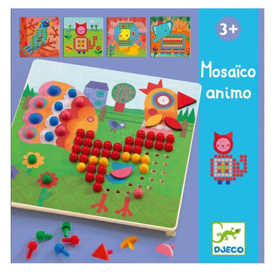 Mosaico Animo, con 8 Dibujos de Animales - Djeco