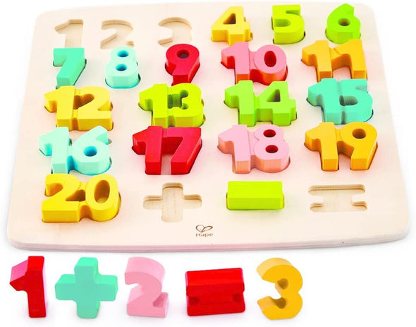 Rompecabezas Matemático de Números - Chunky Puzzle Hape