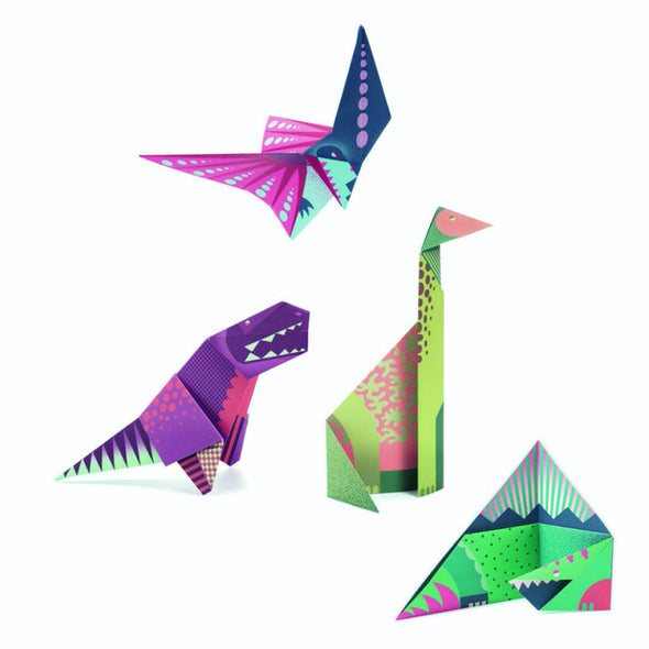 Papel de Origami Dinosaurios - DJECO